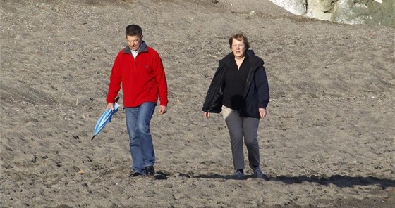 Angela Merkelová a její manel Joachim Sauer na dovolené ve panlsku na