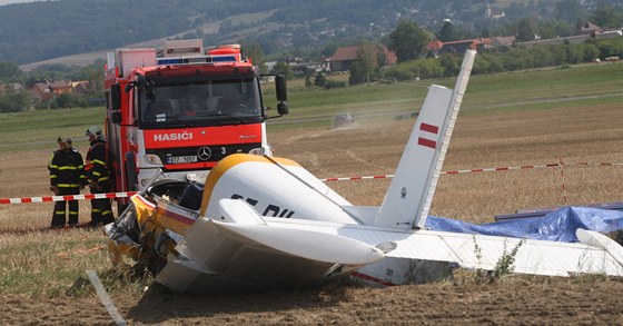 Tragická nehoda malého letounu v Dolním Beneov na Opavsku. (16. srpna 2012)