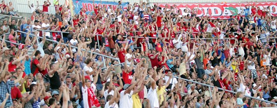 Momentka ze zápasu Brno - Jablonec.