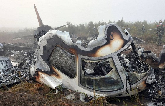 Havárie letadla, ilustraní snímek.