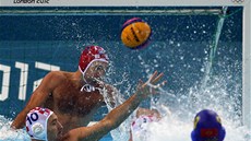 Semifinálový duel olympijských her ve vodním pólu mezi Chorvatskem a ernou