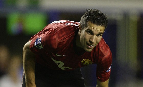 PI PREMIÉE SE NEPROSADIL. Robin van Persie fotbalisty Manchesteru United