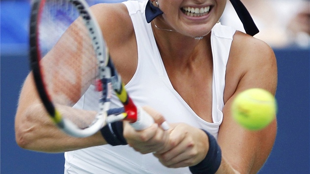 PRVN KROK SP̊N. Petra Kvitov porazila na vod US Open Slovinku Polonu Hercogovou.