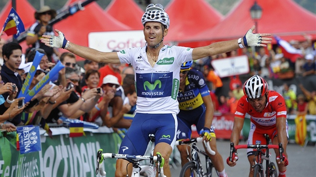 VTZ OSM ETAPY. Osmou etapu cyklistick Vuelty vyhrl panl Alejandro Valverde.