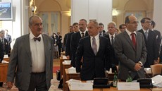 Ministr zahraničí Karel Schwarzenberg přichází na výroční setkání českých Ministr zahraničí Karel Schwarzenberg přichází na výroční setkání českých