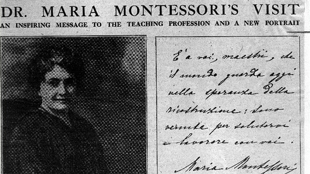 Lkaka, filozofka a pedagoka Maria Montessori nabzela svou pomoc uitelm na celm svt.