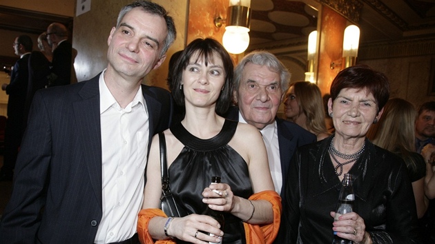 Ivan Trojan, jeho manelka Klra a jeho rodie Ladislav a Olga Trojanovi (esk lev 2008) 