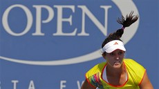 PEKVAPENÍ. Laura Robsonová porazila ve tetím kole US Open ínskou tenistku Li