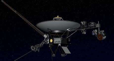 Voyager 1 ve vesmíru na ilustraci NASA