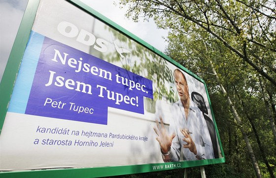 Billboard Petr Tupec není tupec