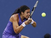 VELK SNAHA. Marion Bartoliov porazila ve tvrtm kole US Open eskou tenistku