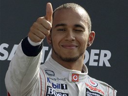 ZÁVOD NA JEDNIKU. Lewis Hamilton vládl závodu v Monze od zaátku do konce.