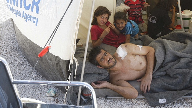 Syrt uprchlci v uprchlickm tboe v Jordnsku.