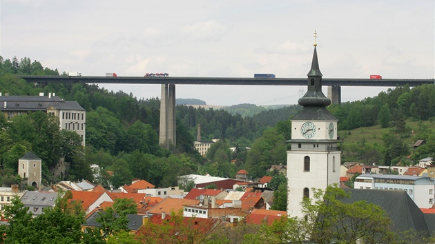 Most Vysoina je nejvy mostem na D1, peklenuje Velk Mezi.