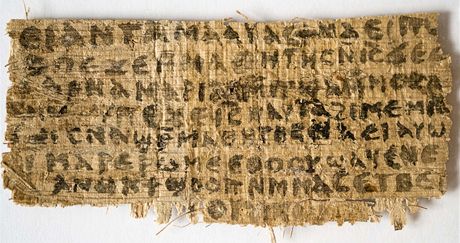 Fragment koptského papyru z 4. století, který v ím pedstavila profesorka...