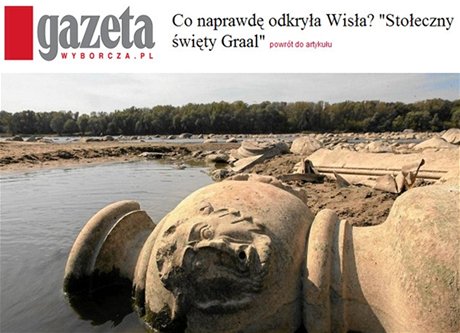 Vyschlá Visla odhalila zapomenuté polské památky.