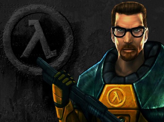Hrdinou Half-Life není svalnatý drsák, ale vdec Gordon Freeman. Ilustraní obrázek z pvodního Half-Life.