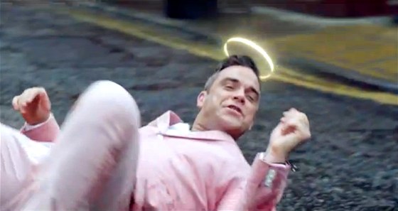 Robbie Williams v klipu k písni Candy