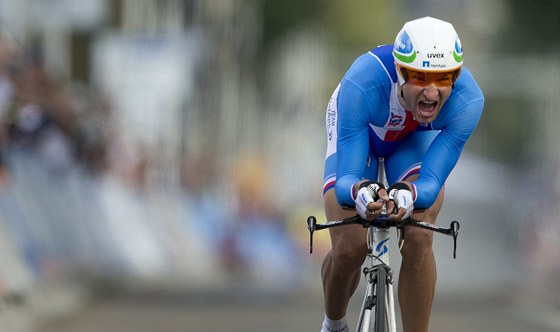 ASOVKÁSKÉ PEKLO. eský cyklista Jan Bárta na mistrovství svta v Nizozemsku. 