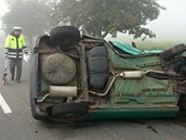 Dopravn nehodu u Straova na Hradecku idi nepeil (14. 9. 2012)