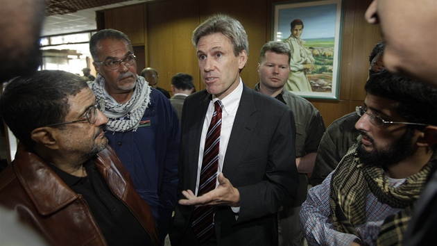 Velvyslanec USA v Libyi Chris Stevens, kter zemel pi toku na konzult v Benghz  na archivnm snmku