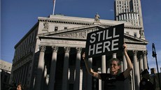 Demonstrace Occupy Wall Street rok poté (17. záí 2012)