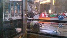 Nehoda tramvaje s autem na I.P. Pavlova
