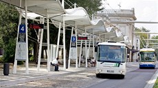 Nový moderní dopravní terminál pro autobusy a trolejbusy v Mariánských Lázních. Nový moderní dopravní terminál pro autobusy a trolejbusy v Mariánských Lázních.