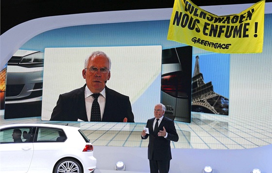 lenov Greenpeace protestovali proti automobilce Volkswagen pmo pi premie