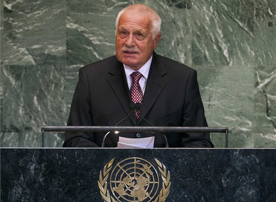 Prezident eské republiky Václav Klaus na 67. zasedání Valného shromádní OSN