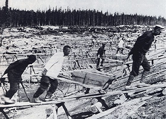 Dina ve stalinistickém pracovním táboe (ilustraní snímek)