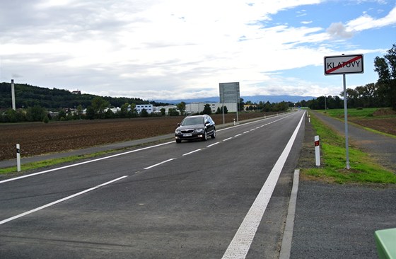 Motoristé u mohou vyuívat i ást obchvatu Klatov, která vede kolem Tajanova. 