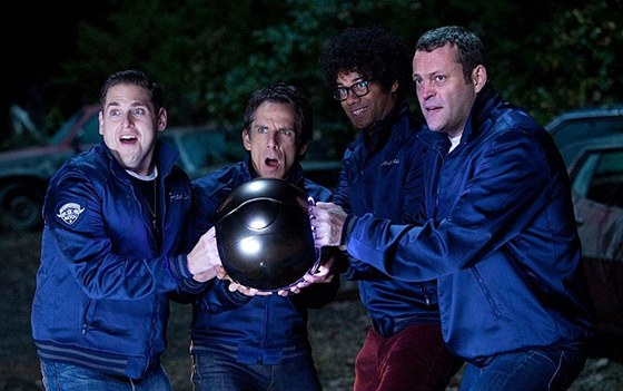 Jonah Hill, Ben Stiller, Richard Ayoade a Vince Vaughn (zleva) ve snímku