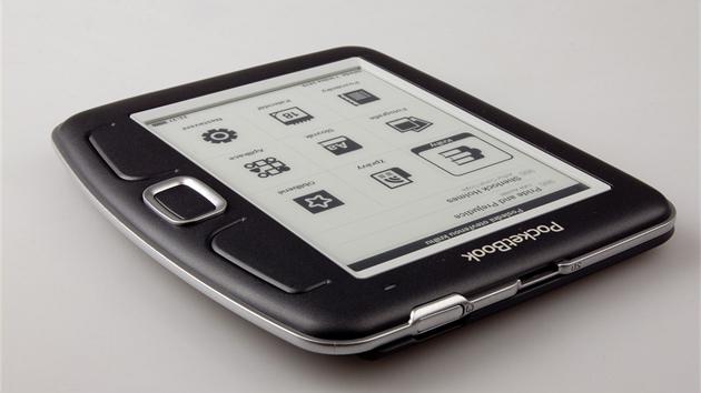 PocketBook - tlatko pro vypnn a slot pro microSD kartu