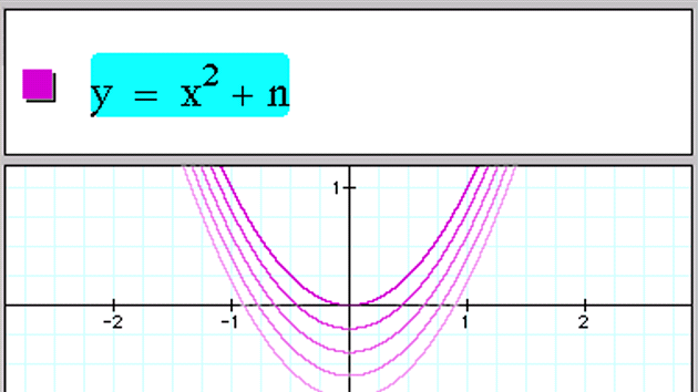 Ukzka monost aplikace Graphing Calculator