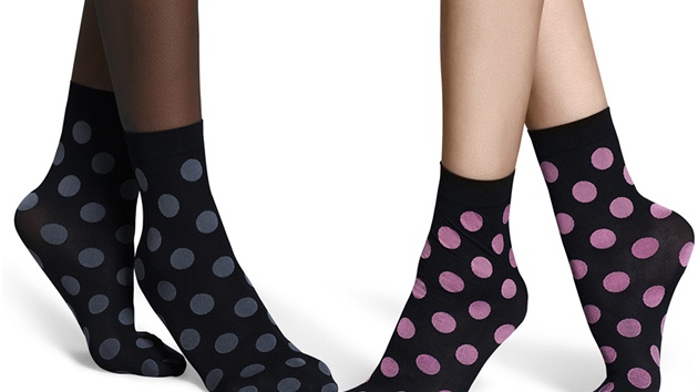 ern ponoky s barevnmi puntky, Happy Socks, prodv urbanlux.cz, 349 korun