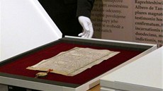 Originál Zlaté buly sicilské si lidé mohli prohlédnout Národního archivu na praském Chodovci.