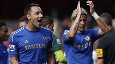 NEEKANÝ TRIUMF. Chelsea vyhrála na Arsenalu a Fernando Torres (vpravo) s