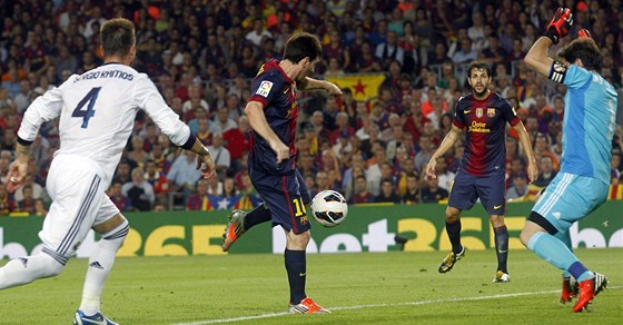 Lionel Messi stílí gól Realu Madrid. Bude se stejný okamik opakovat i v sobotu?