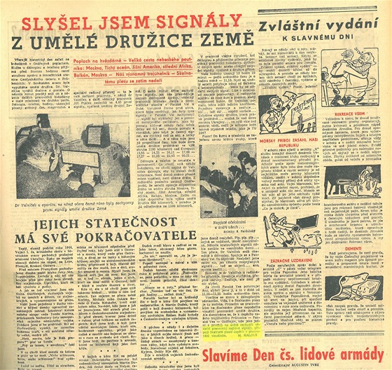 První pokusy o sledování druice, 7.10.1957