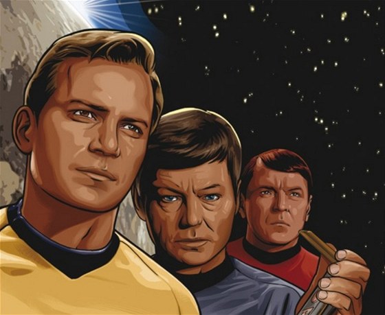 Z obálky komiksu Star Trek - Pvodní série