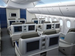 Interir stroje Dreamliner 787