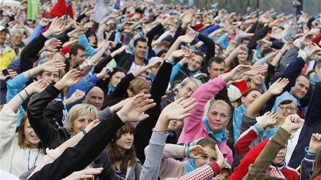 Svtov rekord v masov rozcvice v ukrajinskm Kyjev (30. z 2012)