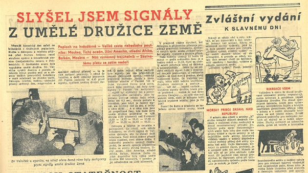 První pokusy o sledování družice, 7.10.1957