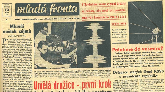 Tituln strana Mlad fronty z 10.10.1957