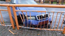Hromadná nehoda v centru Trutnova (4. 10. 2012)