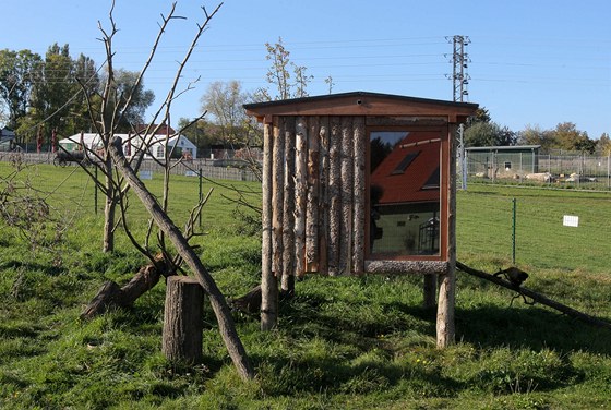 Jednou ze sporných staveb v Zoo Tábor-Vtrovy je napíklad písteek ve výbhu