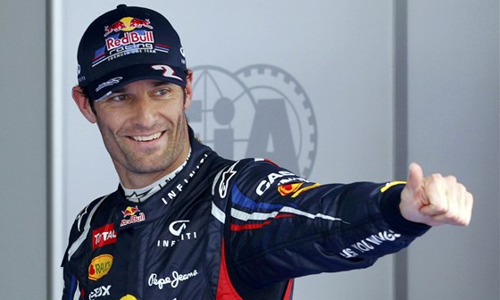 Mark Webber s vozem Red Bull