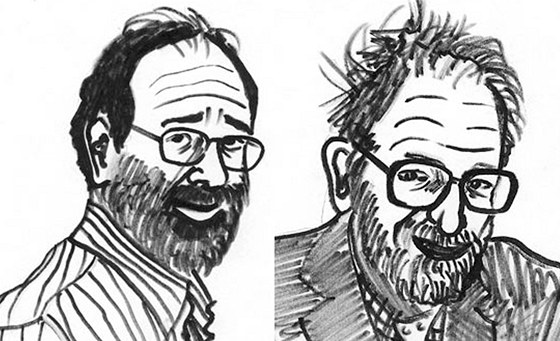 Ekonomové Alvin E. Roth (vlevo) a Lloyd S. Shapley (vpravo) získali Nobelovu