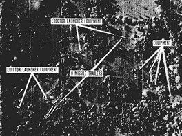 Kubnsk krize - snmek kubnskch a sovtskch pozic, stav ke 14. jnu 1962